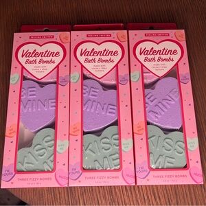 ( 3 ) Feeling Smitten Valentines Day Bath Bomb Hearts - 5.8oz